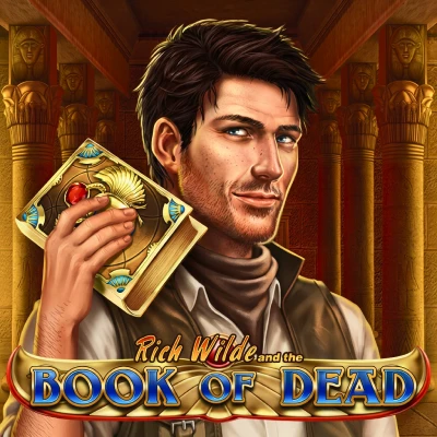 Book of Dead Egyptian-themed slot tile at LeoVegas Canada